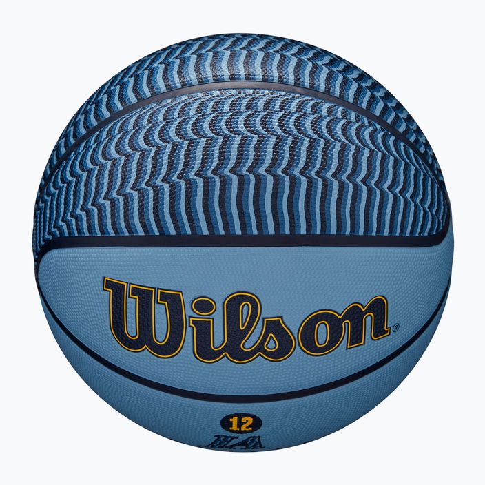 Basketbalový míč  Wilson NBA Player Icon Outdoor Morant blue velikost 7 4