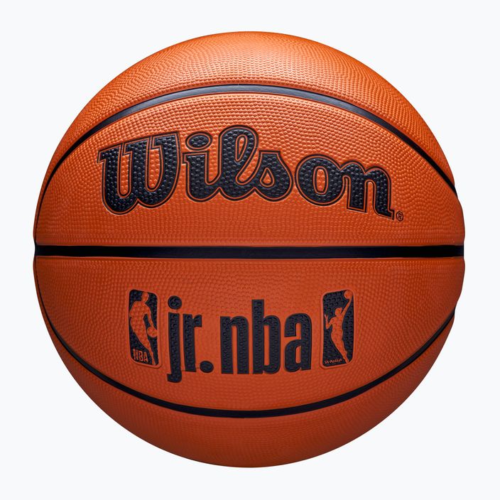 Dětský basketbalový míč   Wilson NBA JR Drv Fam Logo brown velikost 4