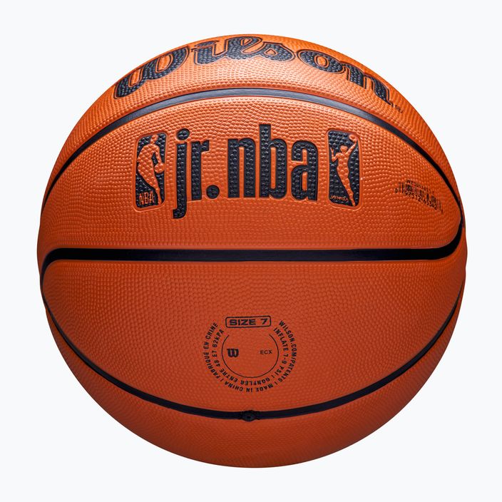 Dětský basketbalový míč   Wilson NBA JR Drv Fam Logo brown velikost 4 5