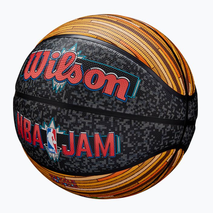 Basketbalový míč  Wilson NBA Jam Outdoor black/gold velikost 7 3