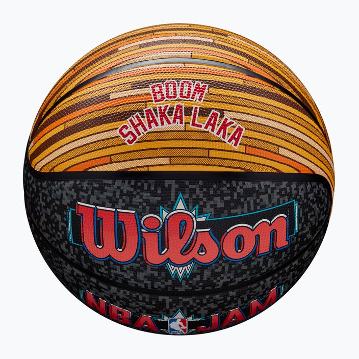 Basketbalový míč  Wilson NBA Jam Outdoor black/gold velikost 7 4