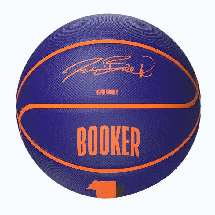 Dětský basketbalový míč   Wilson NBA Player Icon Mini Booker navy velikost 3 4