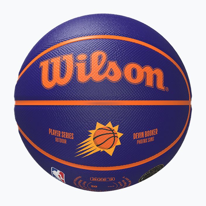 Dětský basketbalový míč   Wilson NBA Player Icon Mini Booker navy velikost 3 5