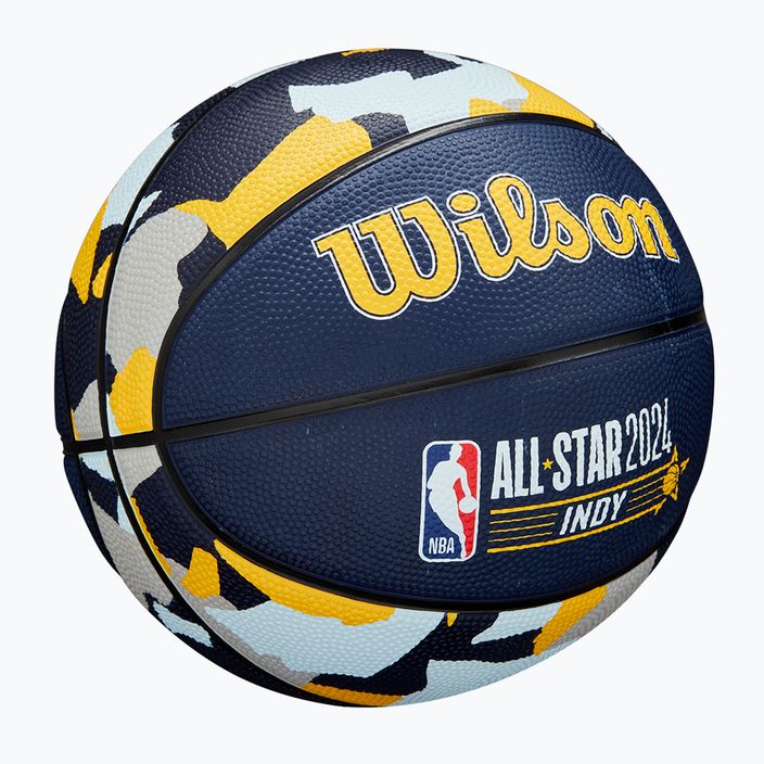 Dětský basketbalový míč   Wilson 2024 NBA All Star Mini + krabice brown velikost 3 2