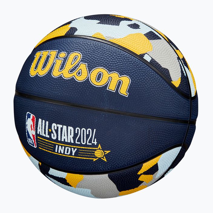 Dětský basketbalový míč   Wilson 2024 NBA All Star Mini + krabice brown velikost 3 3