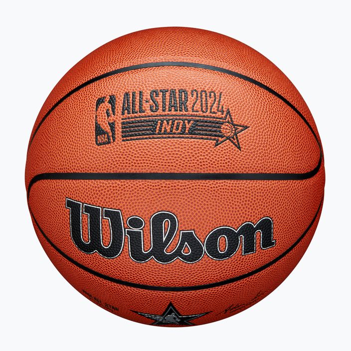 Basketbalový míč  Wilson 2024 NBA All Star Replica + krabice brown velikost 7 4