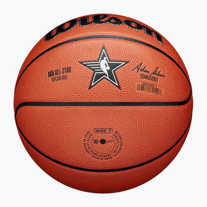 Basketbalový míč  Wilson 2024 NBA All Star Replica + krabice brown velikost 7 5