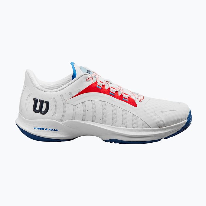 Pánské boty na padel  Wilson Hurakn Pro white/wilson red/deja vu blue 9