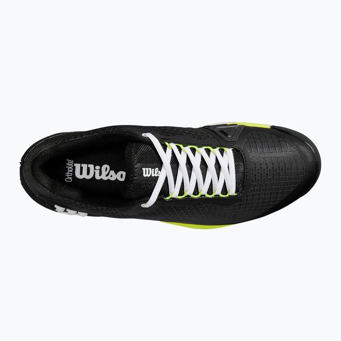 Pánské  tenisové boty  Wilson Rush Pro 4.0 Clay black/white/safety yellow 12