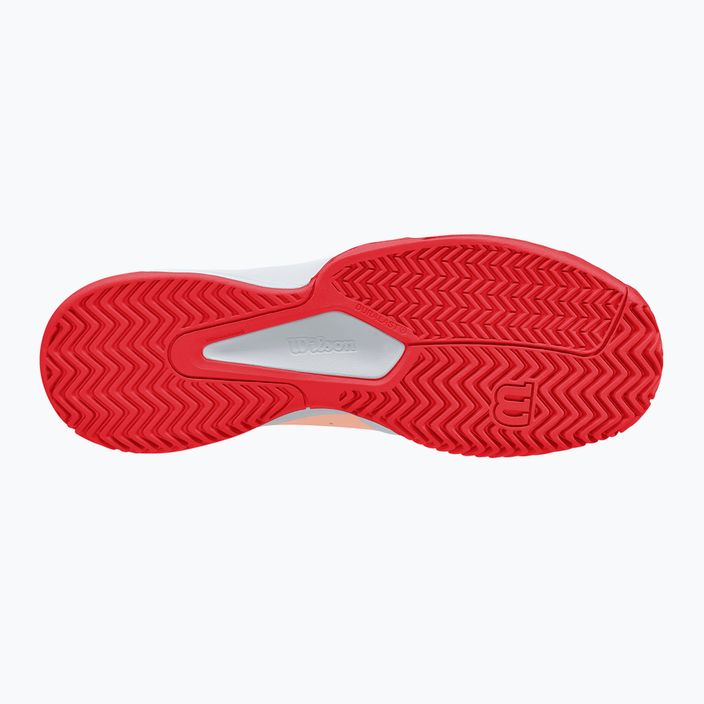 Dámské tenisové boty Wilson Kaos Stroke 2.0 white/peach perfait/infrared 10
