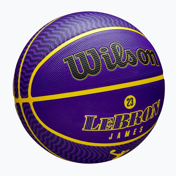 Basketbalový míč  Wilson NBA Player Icon Outdoor Lebron blue velikost 7 2
