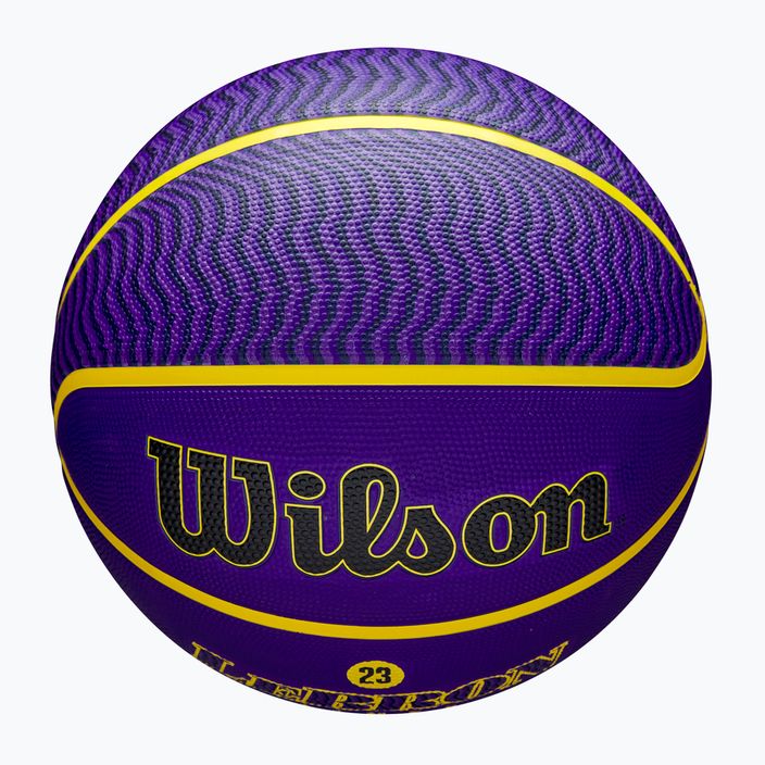 Basketbalový míč  Wilson NBA Player Icon Outdoor Lebron blue velikost 7 4