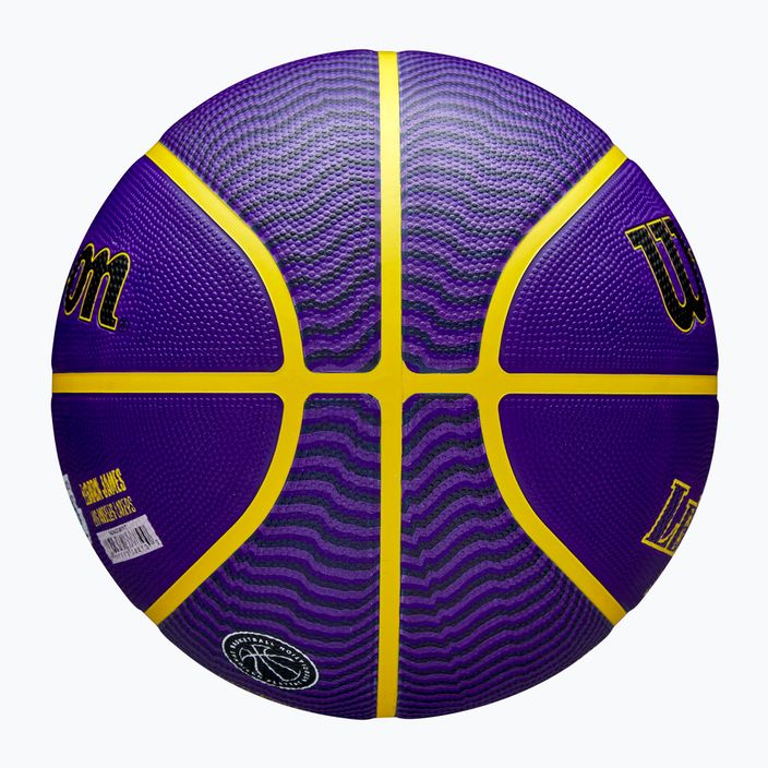 Basketbalový míč  Wilson NBA Player Icon Outdoor Lebron blue velikost 7 8