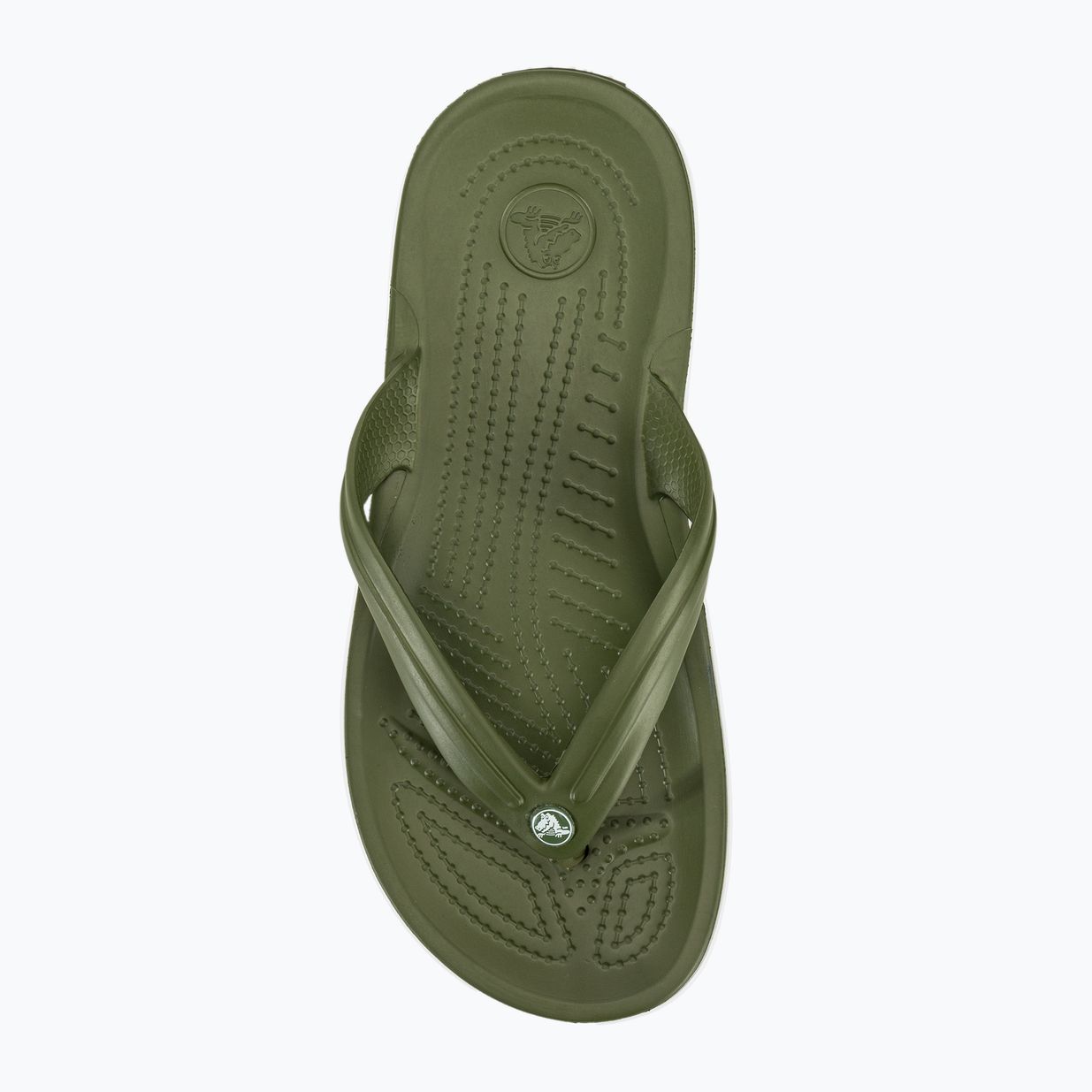 Žabky Crocs Crocband Flip army green/white 6