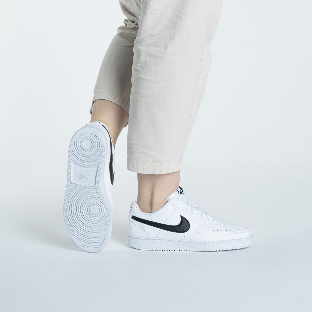 Dámské boty Nike Court Vision Low Next Nature white/black 2