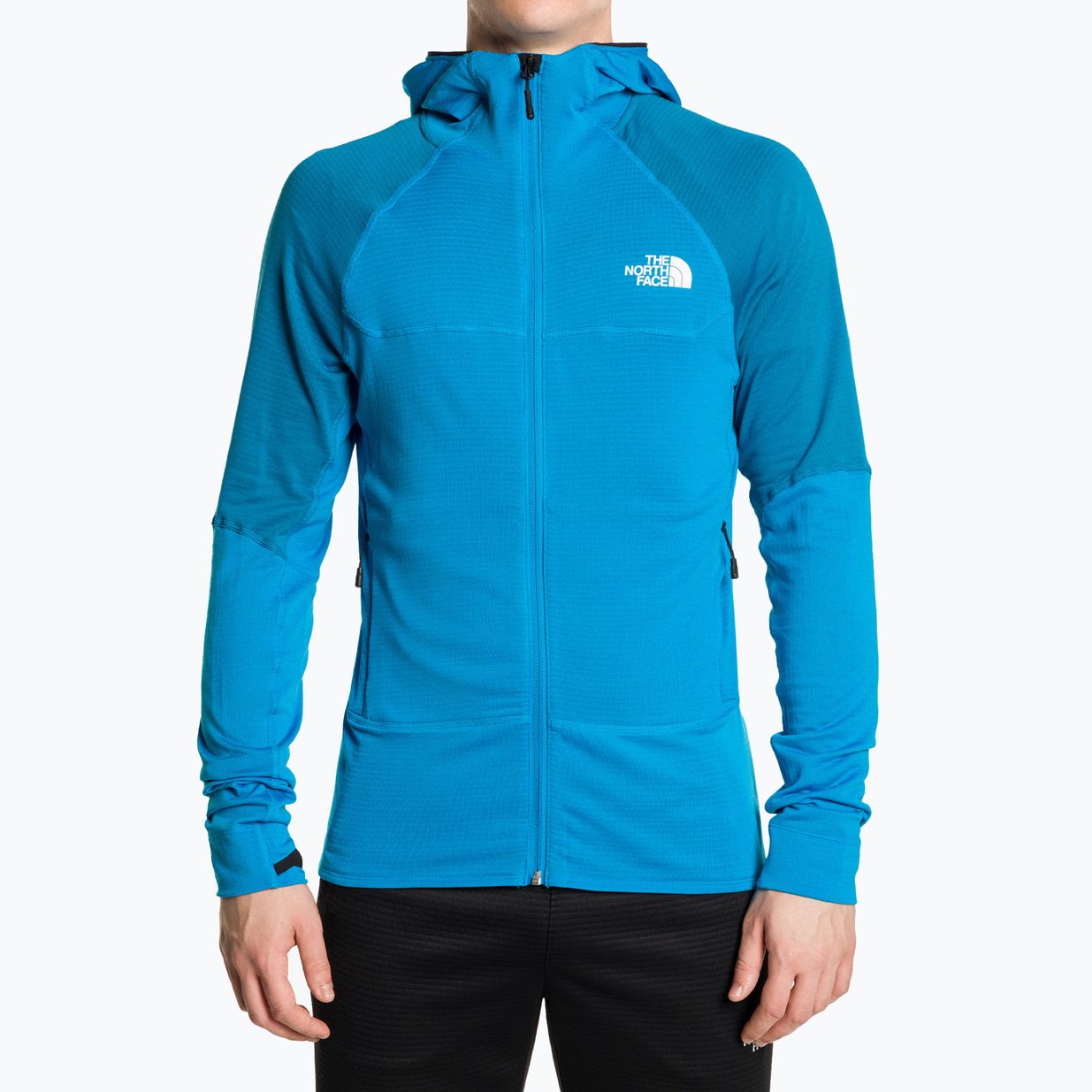 Pánská treková mikina The North Face Bolt Polartec Hoodie skyline blue/adriatic b