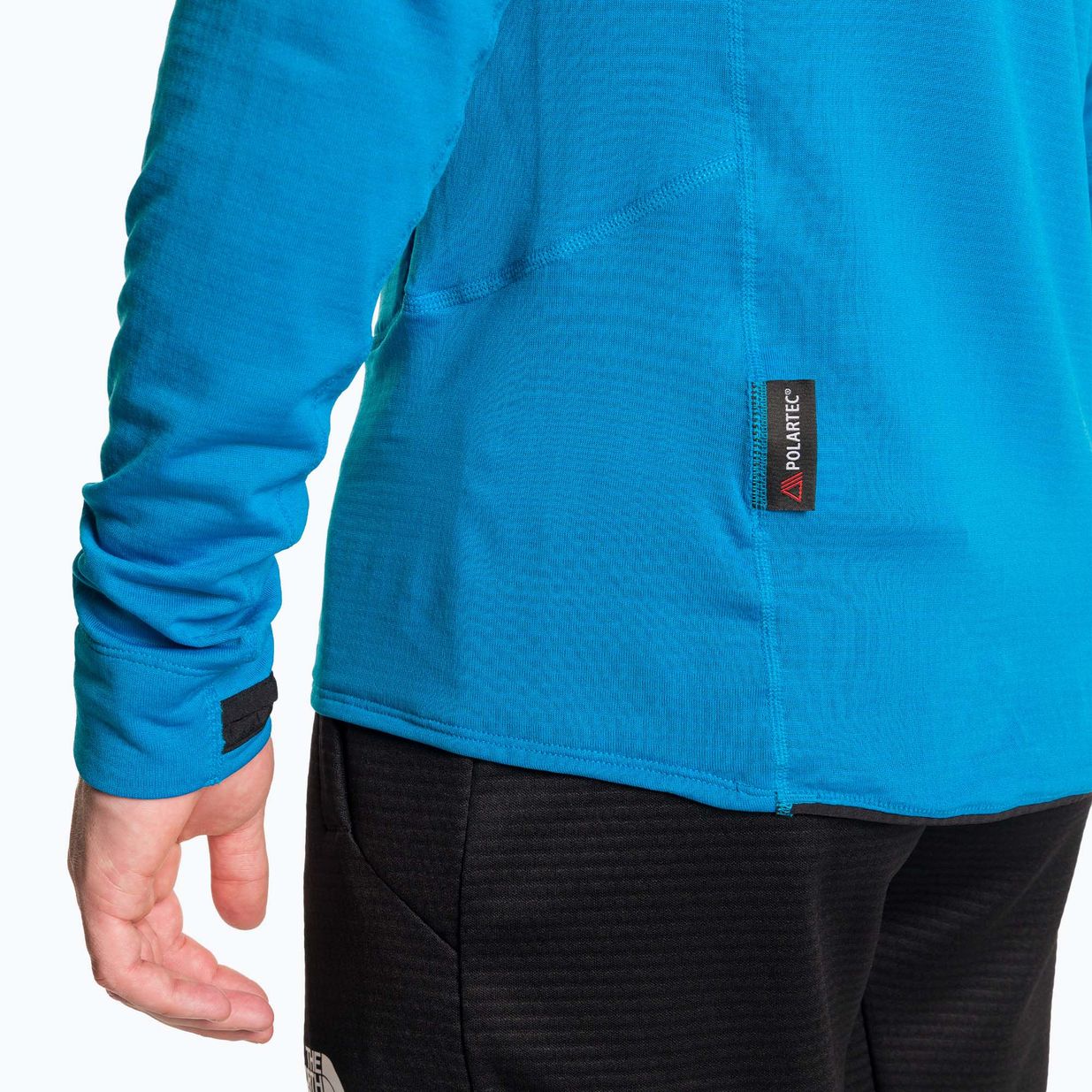 Pánská treková mikina The North Face Bolt Polartec Hoodie skyline blue/adriatic b 6