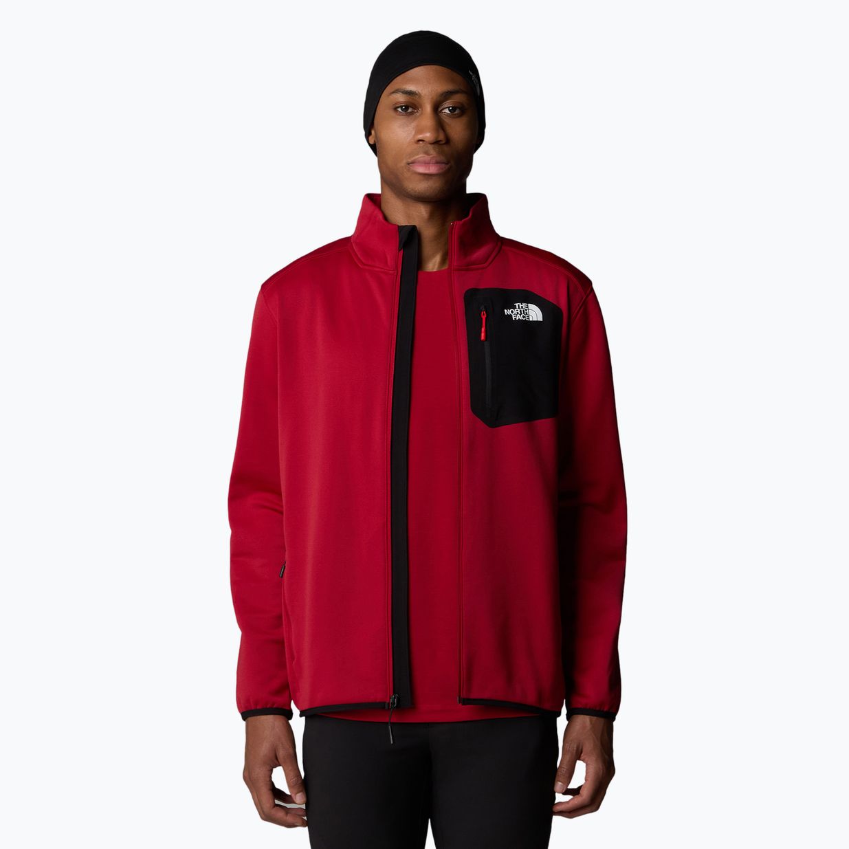 Pánská mikina  The North Face Crest FZ garnet red/black 4