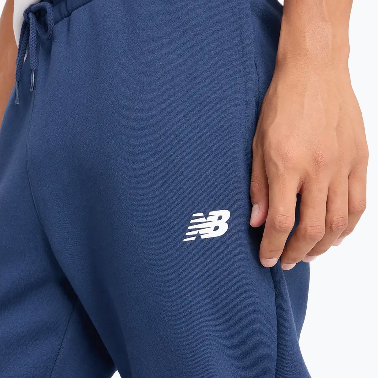 Pánské kalhoty New Balance Fleece Jogger navy 5