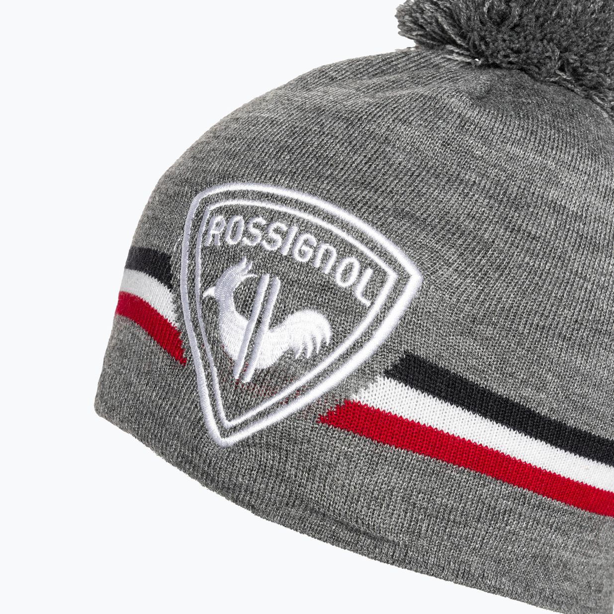 Pánská zimní čepice Rossignol Rooster Pompon heather grey 4