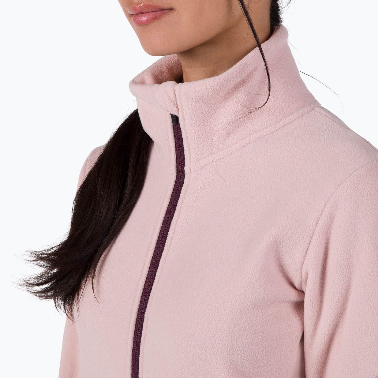 Dámská mikina  Rossignol Strawpile Fleece Fz powder pink 4