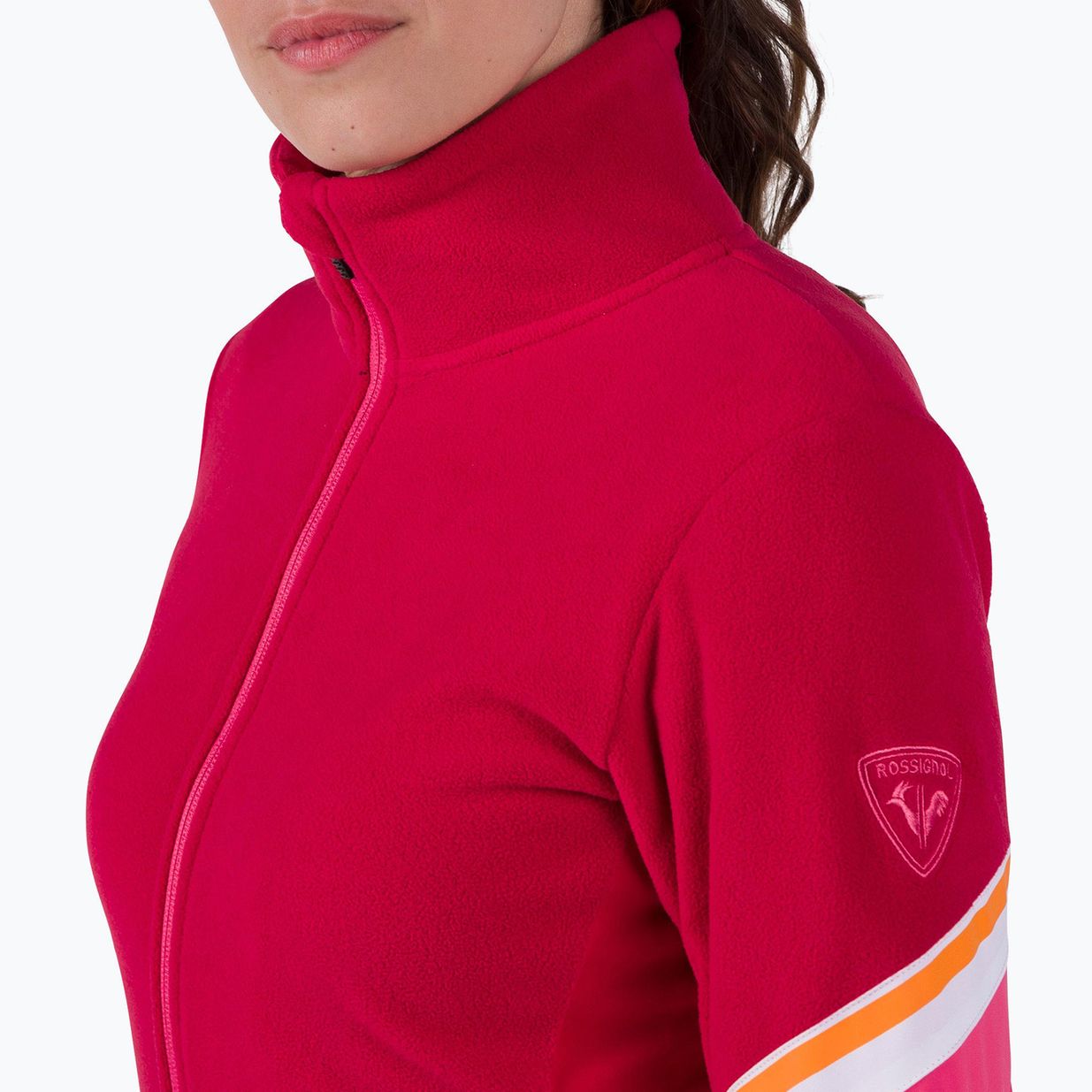 Dámská mikina  Rossignol Strawpile Fleece Fz ruby red 4