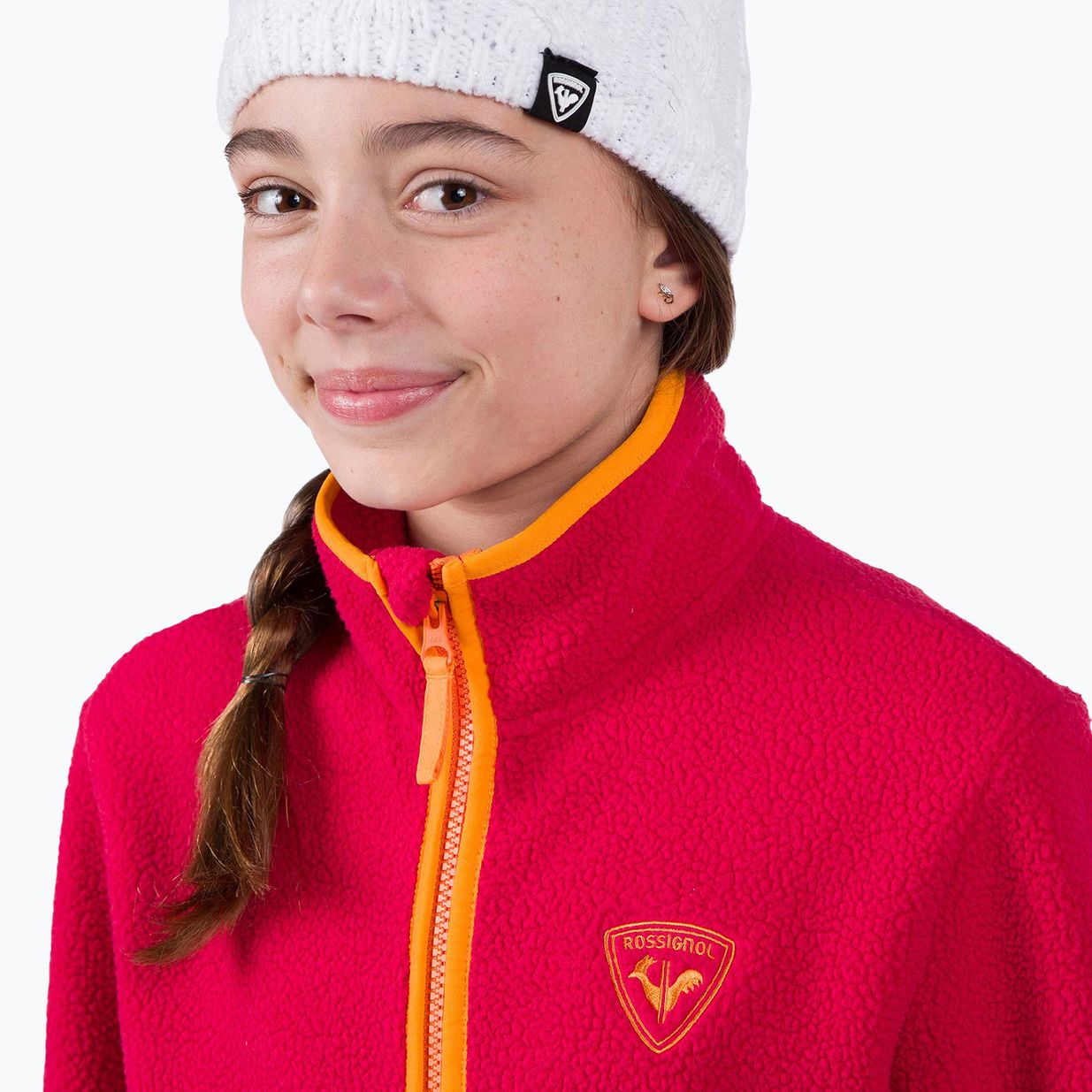 Dětská mikina  Rossignol Jr Alltrack Fleece tea rose 4