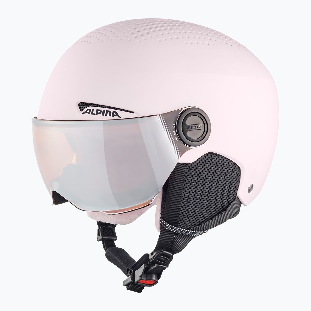 Dětské lyžařské helmy Alpina Zupo Visor Q-Lite rose matt 9