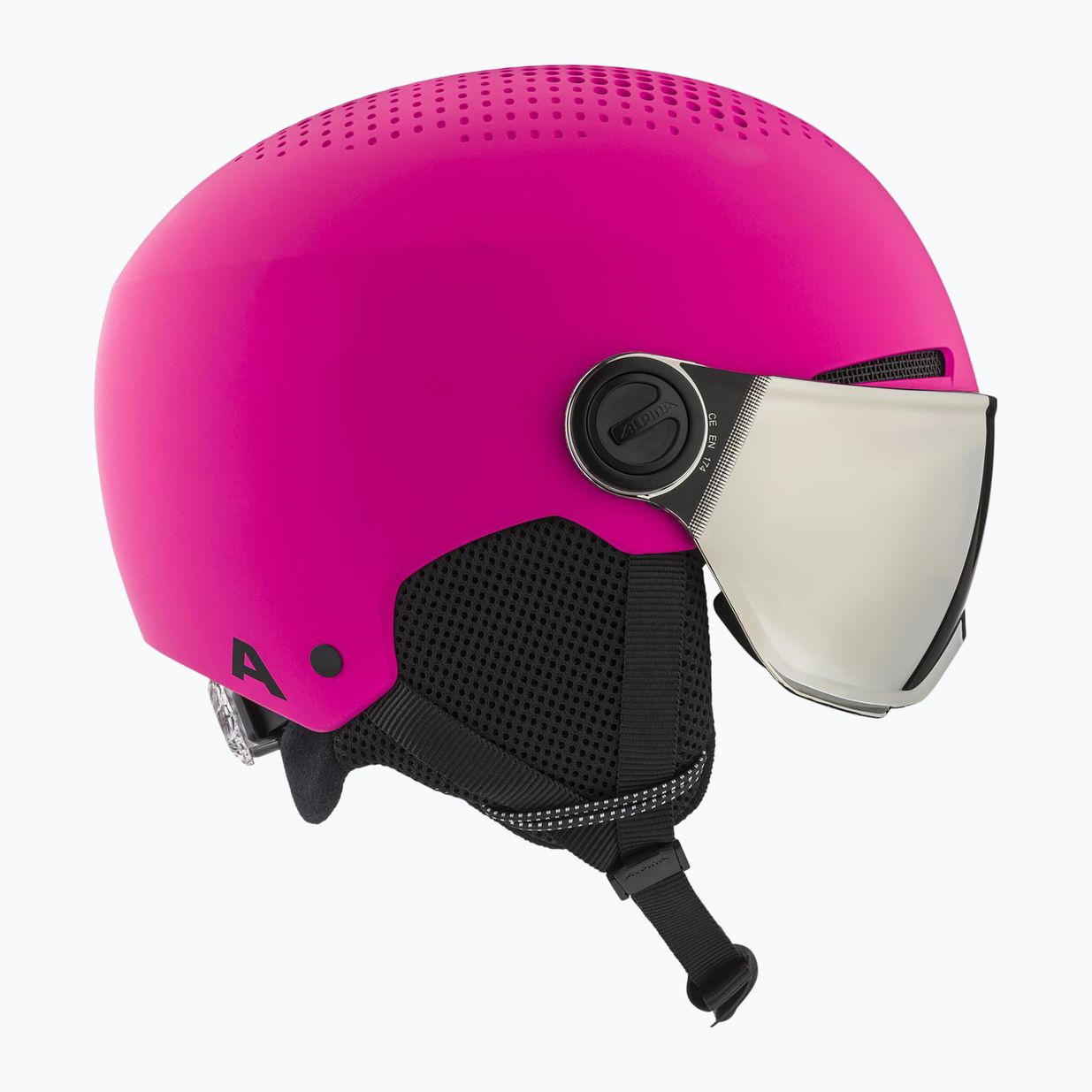 Dětská  lyžařská helma  Alpina Zupo Visor Q-Lite pink matt 4