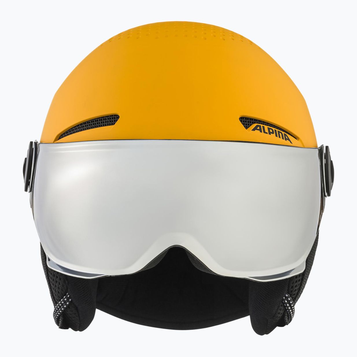 Dětská  lyžařská helma  Alpina Zupo Visor Q-Lite burned/ yellow matt 2