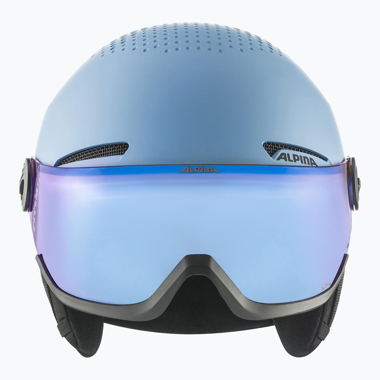 Dětská  lyžařská helma  Alpina Zupo Visor Q-Lite smoke/ blue matt 3