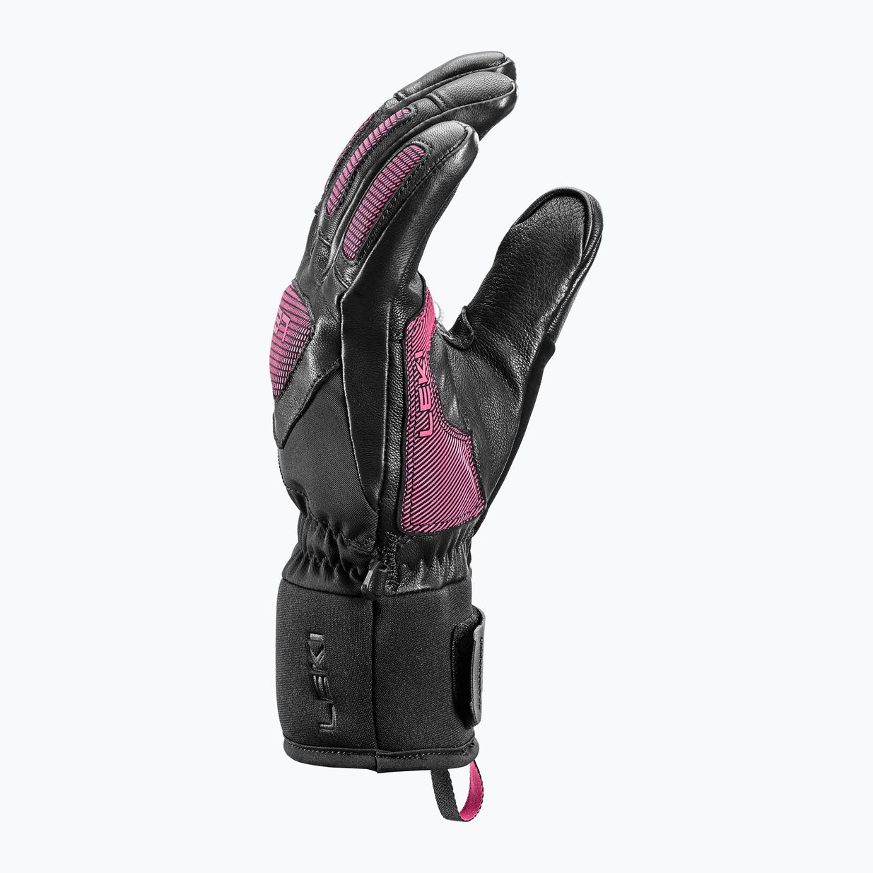 Dámské lyžařské rukavice  LEKI Griffin Pro 3D black/ rose 3