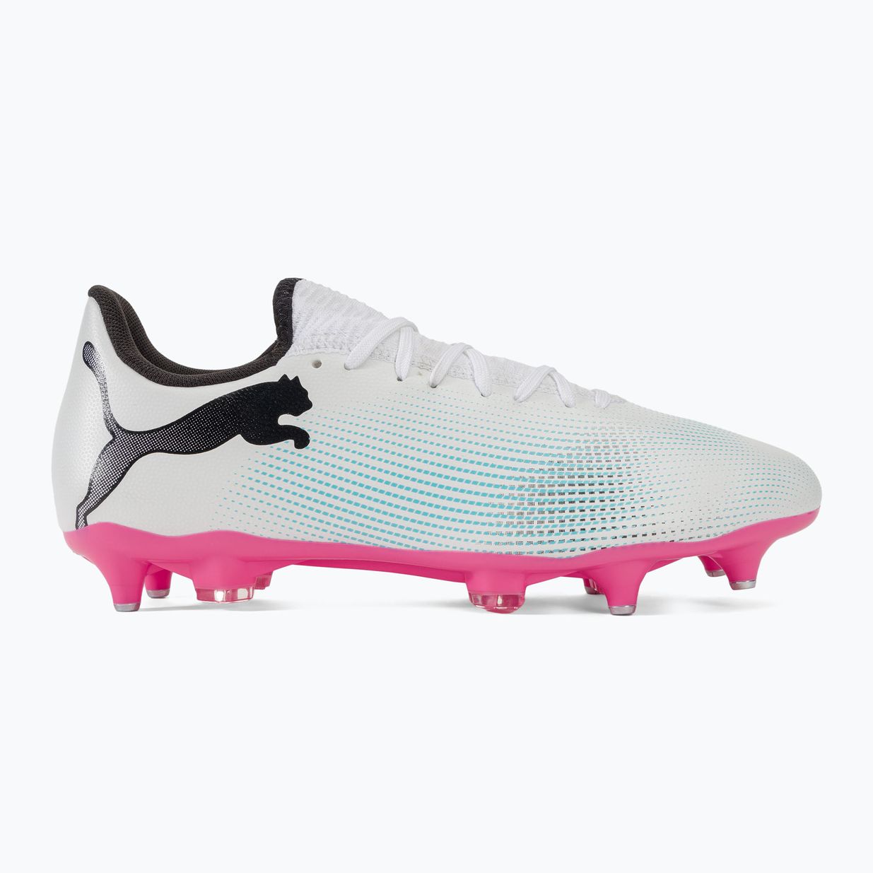 Kopačky PUMA Future 7 Play MxSG puma white/puma black/poison pink 2