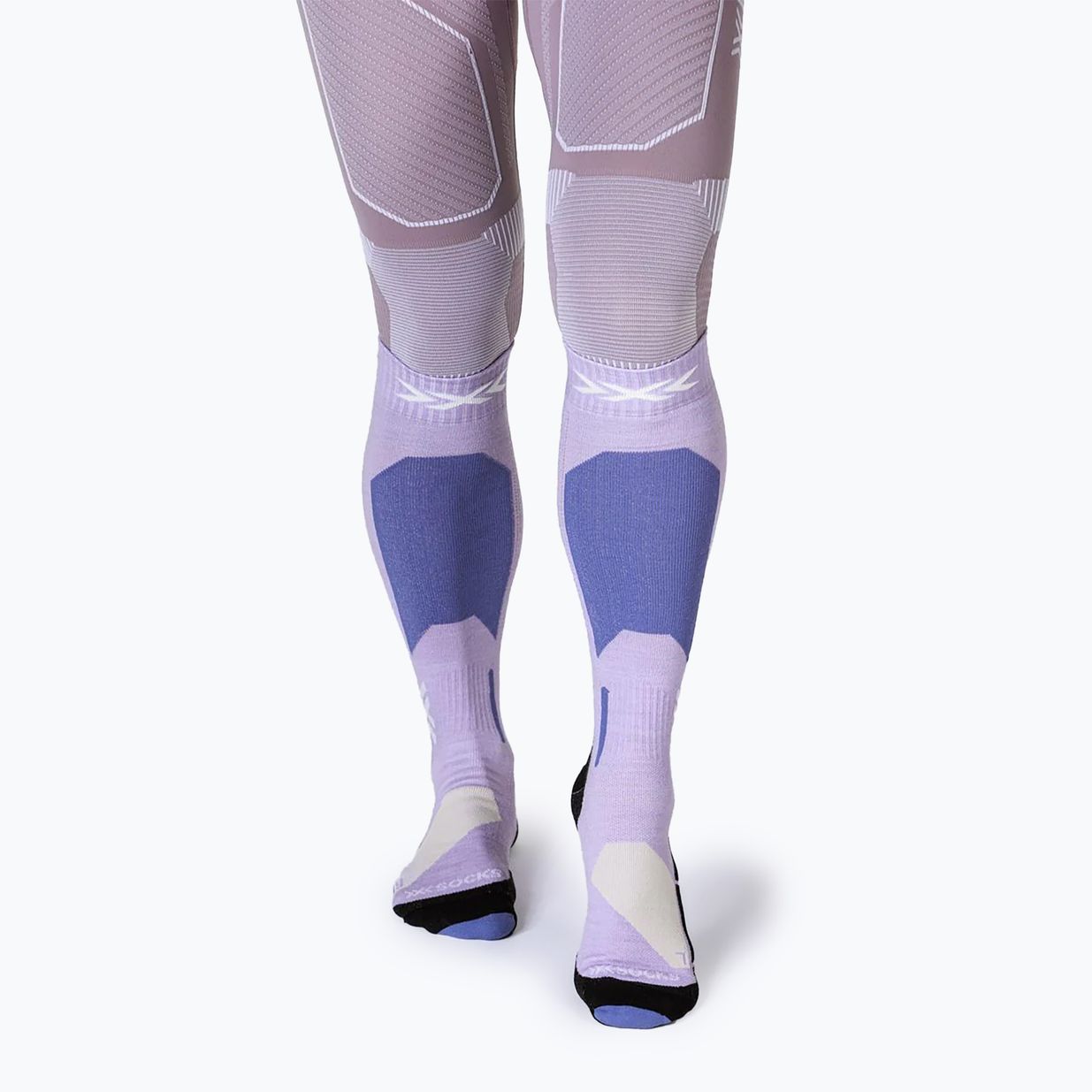 Lyžařské ponožky X-Socks Ski Discover Merino Otc muted lavander/light sand 2