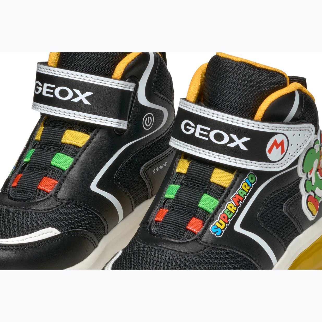 Juniorské boty  Geox Ciberdron black/yellow 7