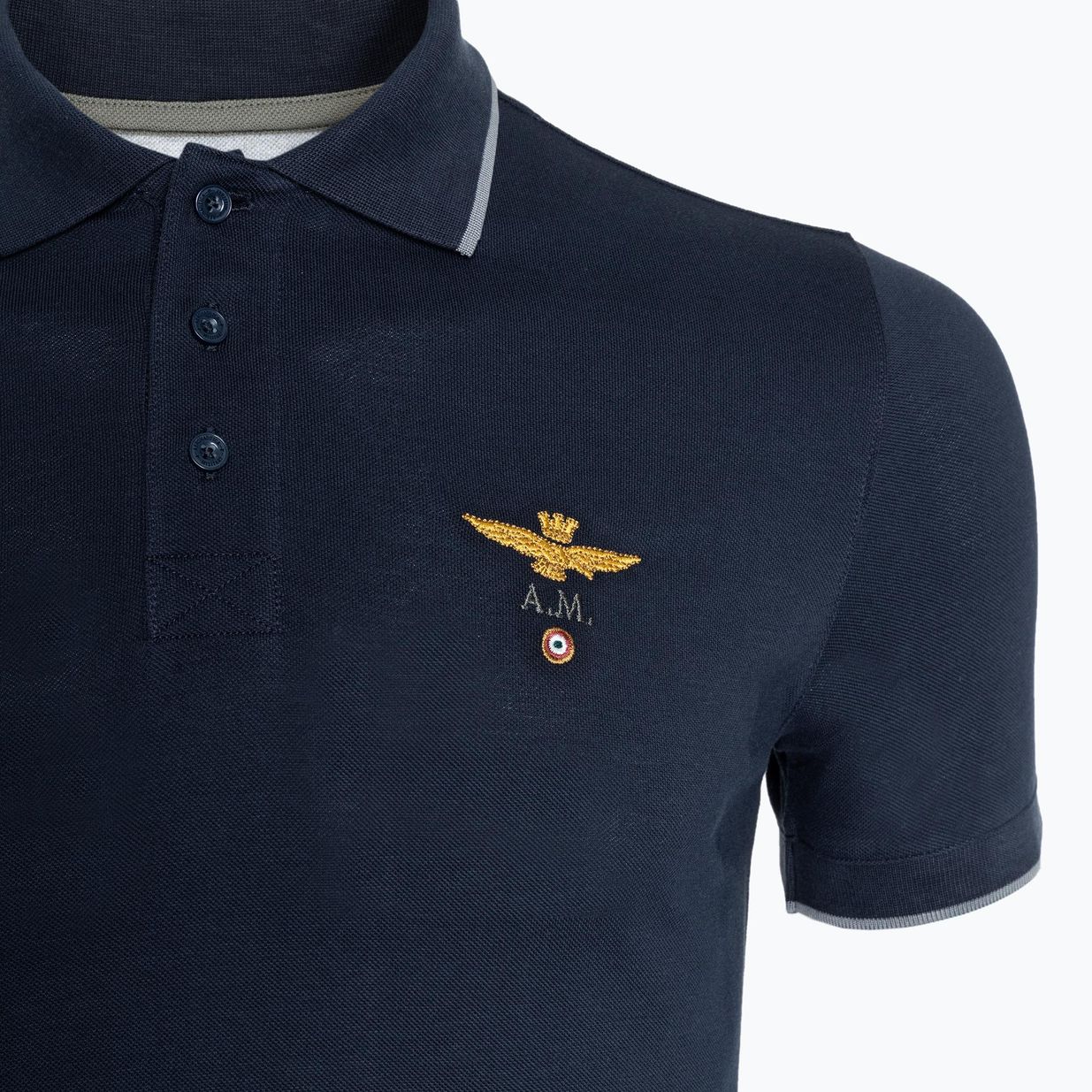 Pánská polokošile Aeronautica Militare Essential blue black 3