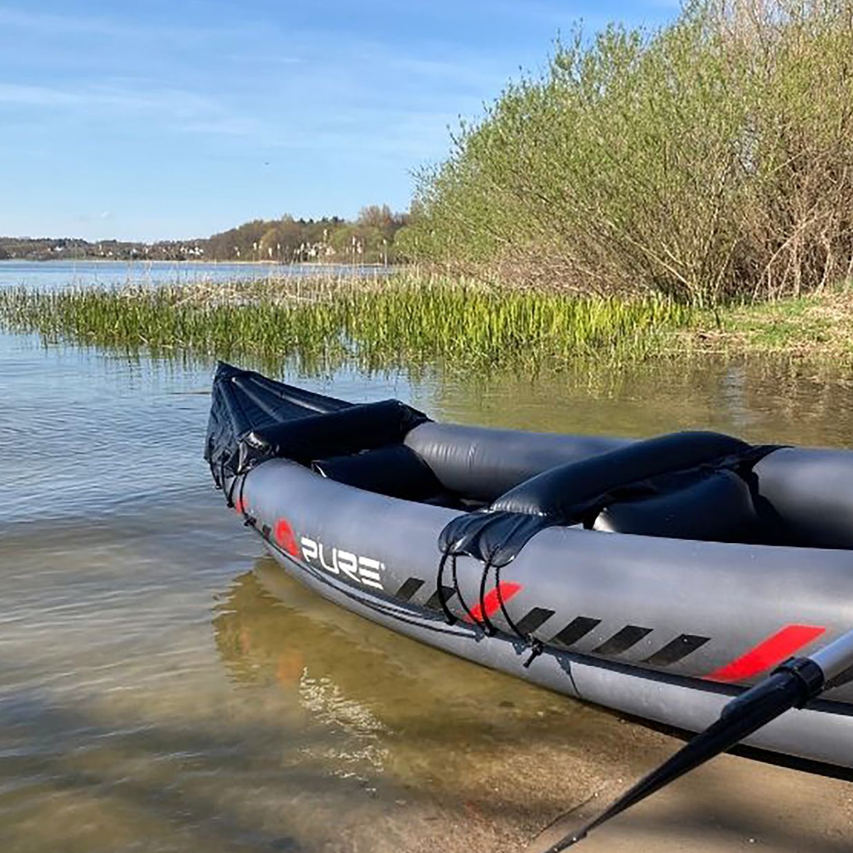 Nafukovací kajak pro 2 osoby Pure4Fun XPRO Kayak grey P4F150040 3