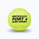 Tenisové míče Dunlop Fort Clay Court 4ks žluté 601318 3