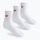Wilson Quarter pánské tenisové ponožky 3 páry bílé WRA803101