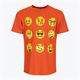 Dětské tenisové tričko Wilson Emoti-Fun Tech Tee oranžové WRA807403