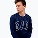 Pánská mikina GAP Logo Crewneck blue navy 4