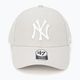 47 Značka MLB New York Yankees MVP SNAPBACK šedá baseballová čepice 4