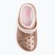 Dětské žabky Crocs Classic Lined Glitter Clog gold/barely pink 7