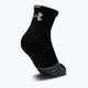 Under Armour Heatgear Quarter sportovní ponožky 3 páry černé 1353262 2