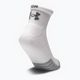 Under Armour Heatgear Quarter sportovní ponožky 3 páry bílé a šedé 1353262 2