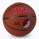 Wilson NBA Team Alliance Portland Trail Blazers basketbalový míč hnědý WTB3100XBPOR 2
