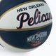 Wilson NBA Team Retro Mini Basketball New Orleans Pelicans Navy Blue WTB3200XBBNO 3