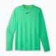 Pánské běžecké tričko longsleave   Brooks High Point hyper green 4