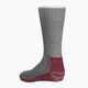 Trekingové ponožky Smartwool Classic Mountaineer Maximum Cushion Crew šedo-červené SW0133000031 3