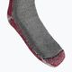 Trekingové ponožky Smartwool Classic Mountaineer Maximum Cushion Crew šedo-červené SW0133000031 4